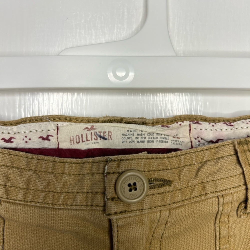 Y2K Hollister Low Rise Flare Khaki Utility Pants - Picture 5 of 14
